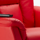 Poltrona Alzapersona Elettrica 1 Motore 68x77x109 cmin Similpelle Rosso
