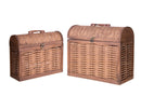 Set 2 Bauletti Rattan 39x18x33 cm