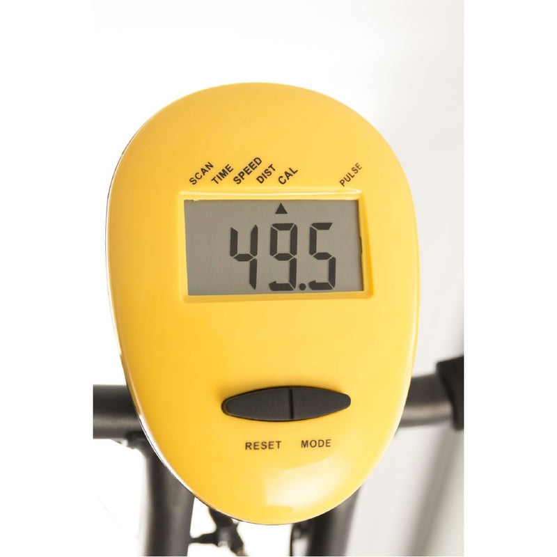 Cyclette Magnetica Pieghevole con Display Kooper  Nero e Giallo