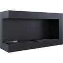 Camino a Bioetanolo da Incasso 90x48 cm Flig Tampa Nero Angolo a Sinistra