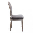 Sedia Constance 48x46x96 h cm in Velluto Tortora