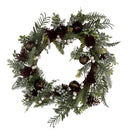 Coroncina verde con campanelli cm Ø50x10