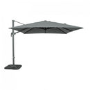 Ombrellone da Giardino Nettuno Lux Decentrato 3x4 m in Alluminio Nero Telo Grigio Scuro
