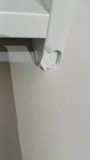 Coprilavatrice da Esterno in PVC 95x60x94 cm 2 Ante con Ripiani Laterali Laundry Bianco Seconda Scelta