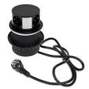 Multipresa a Torretta 3 Prese 2 USB a Scomparsa da Scrivania in Acciaio e Plastica Emuca