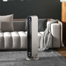 Stufa Elettrica Oscillante 3 Modalità Ø25x73,5 cm 2200W con Telecomando Argento
