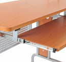 Scrivania da Ufficio ad Angolo Porta PC in Legno Marrone 