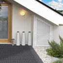 Pavimentazione da Esterno Incastrabile Piastrelle da Giardino 11 Mattonelle 30x30x2.2 cm Grigio 