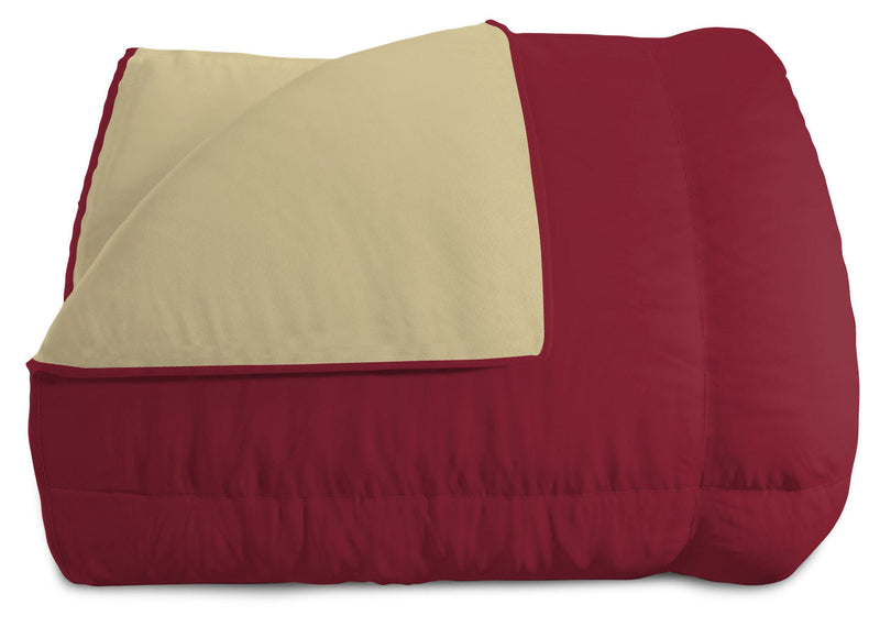 Trapunta Invernale Doubleface 300gr Bordeaux\/Panna