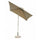 Ombrellone da Giardino Nice 2x3 m in Alluminio Tortora