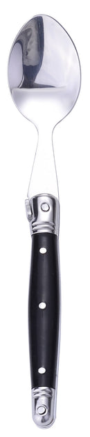 Set Posate 24 Pezzi in Acciaio Inox Manico in ABS Nero