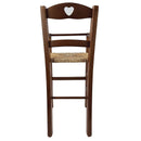 Seggiolone Sgabello per Bambini 36x36x85 cm in Legno Noce