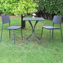 Tavolo Bristol 60x60x72 h cm in Acciaio Grigio scuro