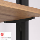 Kit Supporti per Mensole e Appendiabiti in Legno e Alluminio Emuca Zero Nero