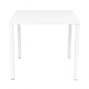 Tavolo Manchester Impilabile 80x80x73h cm in Acciaio Bianco