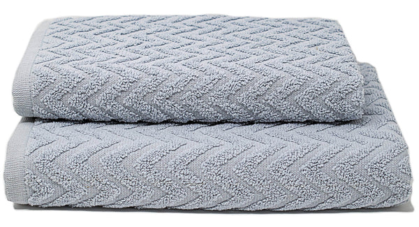 acquista Set Spugna Asciugamani Ospite + Salvietta Sally ZigZag Perla