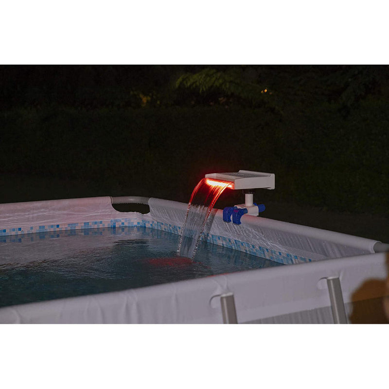 Cascata di Acqua con Luci a LED Rilassante per Piscina Bestway Flowclear 58619