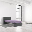 Lenzuolo Sotto con Angoli ed Elastico Tinta Unita Lilla