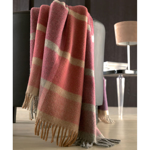Plaid Pura Lana 130x180cm 380gr Cober Denver Viola Melanzana acquista