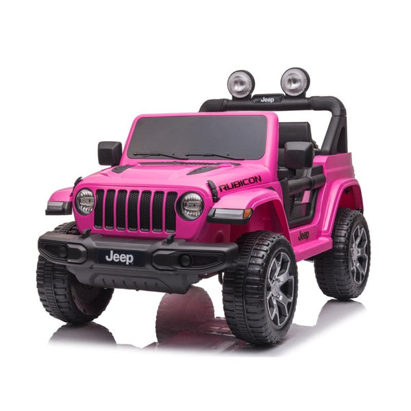 Macchina Elettrica per Bambini 12V 2 Posti con Licenza Jeep Wrangler Rubicon Rosa online