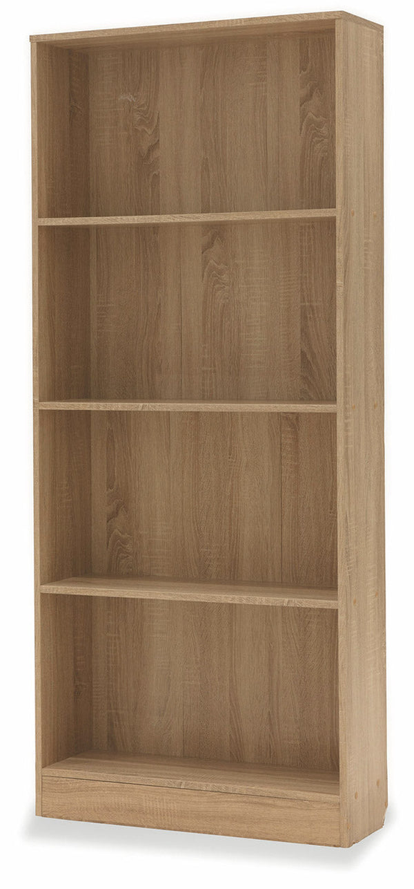 prezzo Libreria 4 Ripiani 73x24x170 cm in MDF Soriani Marrone Rovere