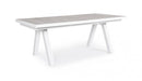 Tavolo Allungabile da Giardino 205-265x103x78h cm Krion Bianco