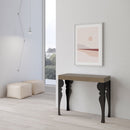 Consolle Allungabile 90-196x40x77 cm Paxon Small Premium Tortora Telaio Antracite 
