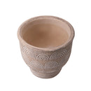 Set 3 Contenitori Decorativo Disegni Rilievo Ø 14 H 13 cm