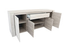 Credenza Mobile da Salotto 4 Porte 1 Cassetto 84x210x51cm TFT  Elba Quercia