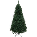 Albero di Natale Artificiale 98x98x200 cm con 1000 Rami Ignifughi e Base Pieghevole in Metallo Verde      