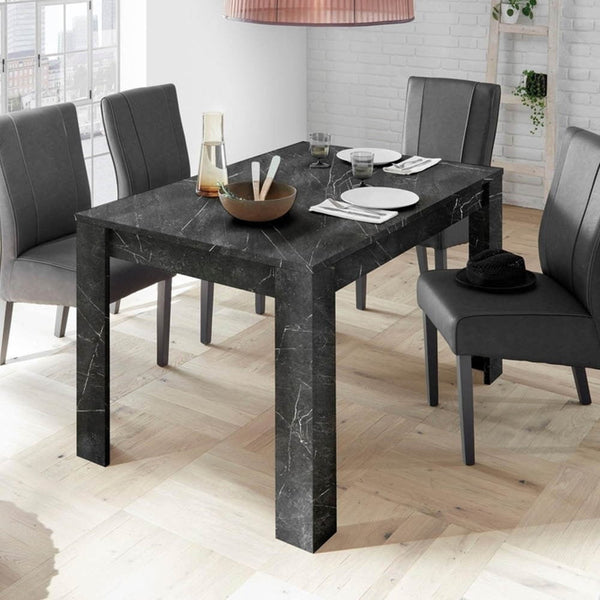 online Tavolo allungabile 137/180x90x79 cm Rock effetto marmo nero