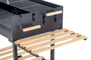 Barbecue a Carbone  Carbonella 118x56x92 cm in Acciaio con Ruote Gaucho