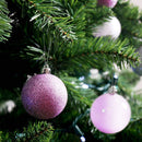 Set 48 Palline Decorative Ø 7 cm per Albero di Natale Rosa
