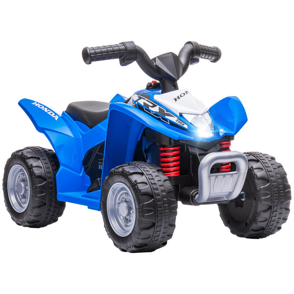 acquista Quad Elettrico per Bambini licenza ufficiale HONDA con Luci LED Clacson e Pedale Blu