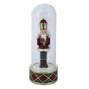 Soldatino Schiaccianoci in Resina campana vetro rosso cm 10x10xh26