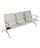 Panca per Sala Attesa 3 Posti in Acciaio da Ufficio Bozzini Silver