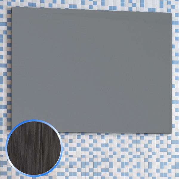 prezzo Specchiera da Bagno in Legno Rovere Spazzolato 80X60cm Fosterberg Porto 1