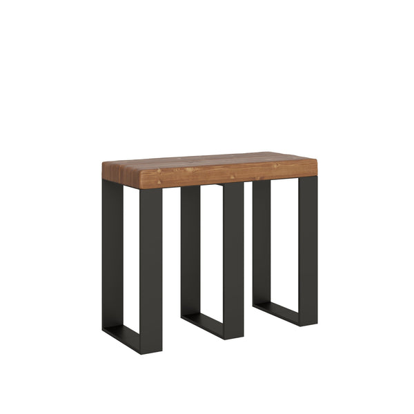 sconto Consolle Allungabile 90-290x40x77 cm in Nobilitato Marrone