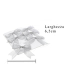 Set 36 Fiocchi Decorativi 6,5 cm in Tessuto