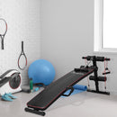 Panca Fitness per Addominali Inclinata Multifunzione Regolabile 