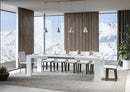 Tavolo Allungabile 200/304x90x77 cm Roxell Bianco Frassino  
