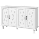 Mobile Multiuso 4 Ante 120x37x75 cm in MDF Bianco