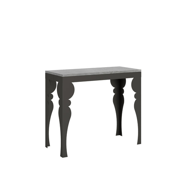 Consolle Allungabile 90-196x40x77 cm in Nobilitato Grigio prezzo