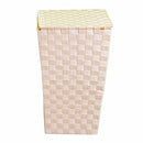 Cesto Portabiancheria in poliestere crema quadro cm 33x33xh53
