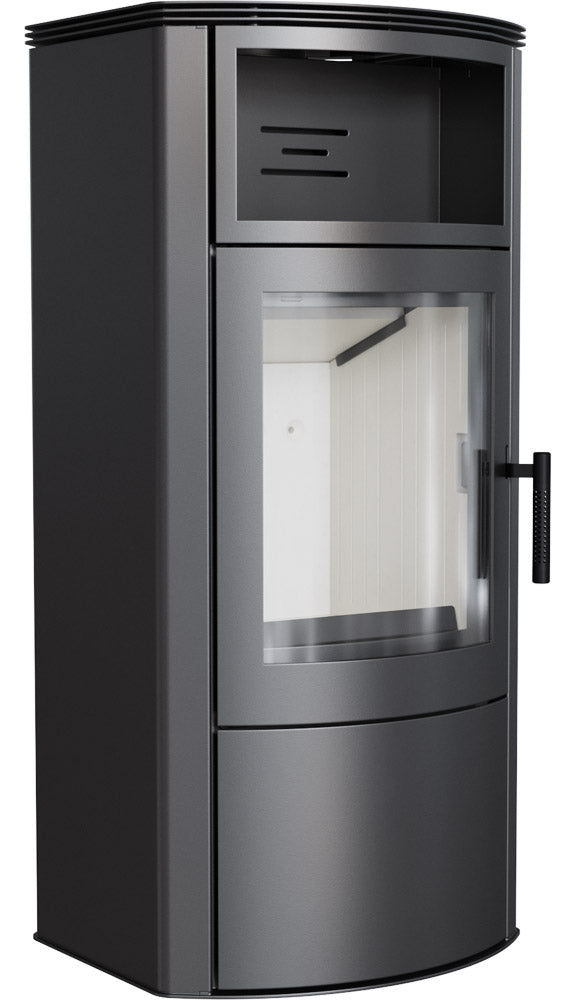 Stufa a Legna 11KW in Acciaio Flig Vancouver Nera