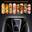 Friggitrice Aria Calda Digitale Senza Olio Airfryer 3,2 Lt Frigge Cuoce 1300W