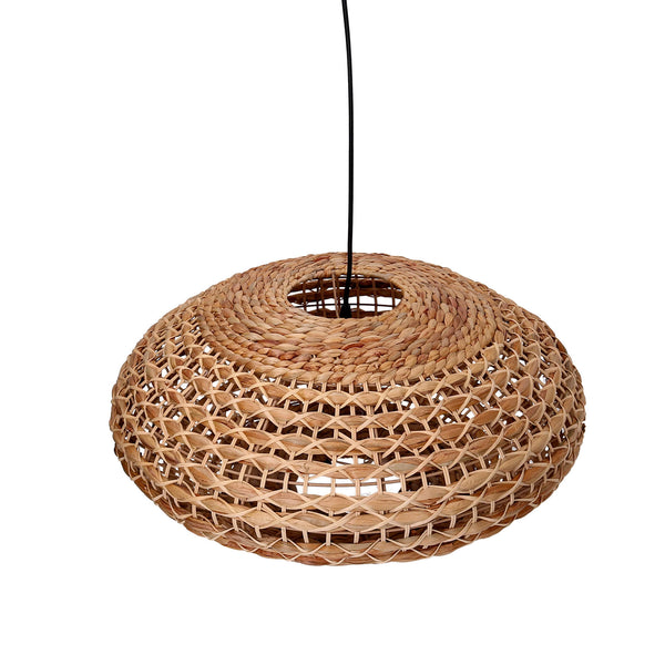 Lampadario in rattan naturale con attacco cm Ø60xh29,5 sconto