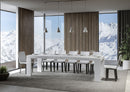 Tavolo Allungabile 200/460x90x77 cm Roxell Premium Bianco Frassino  