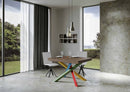 Tavolo Allungabile 120-224x90x77 cm Volantis Noce Telaio 4B 