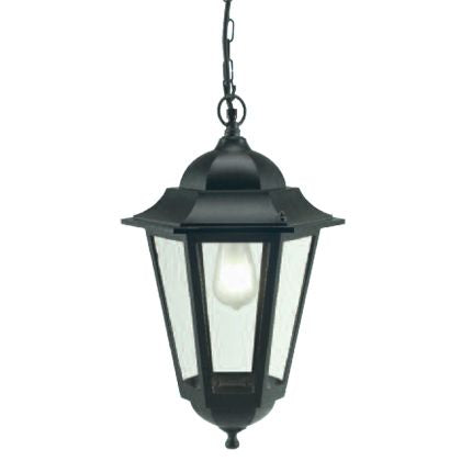 Lampada Lanterna Sospesa Colore Nero per Esterno Linea Maxi Esagonale Livos sconto